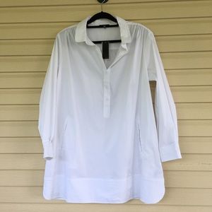 Premise Crisp White Pullover Shirt